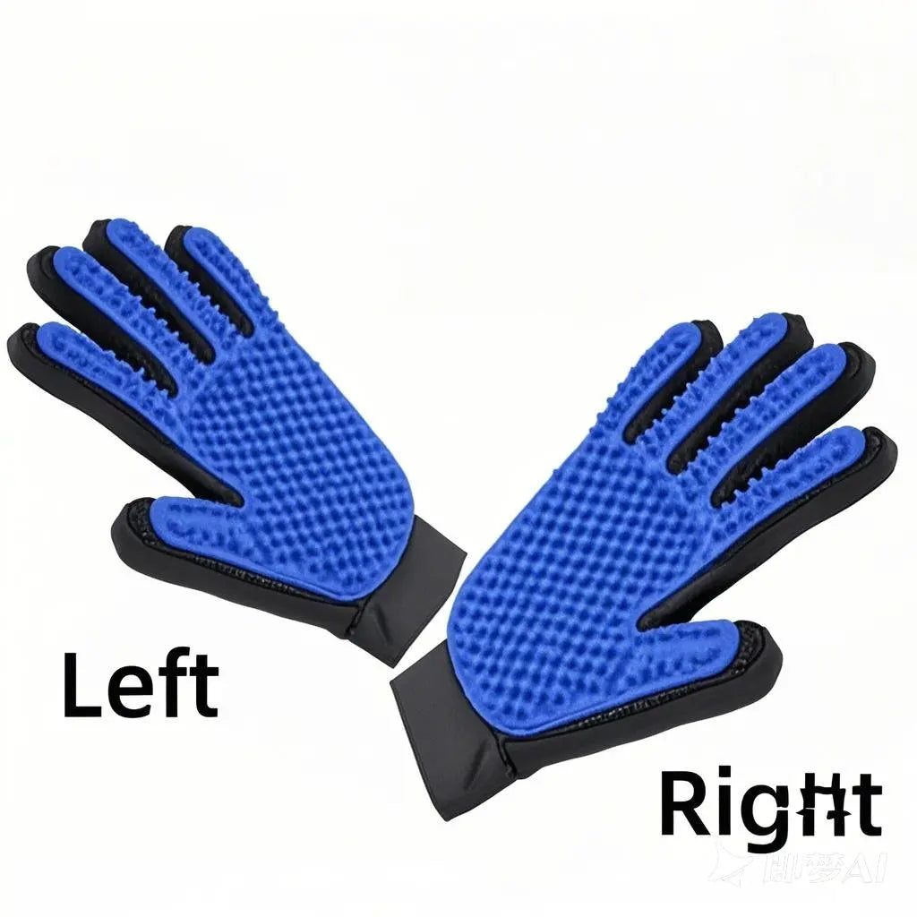 Pet Hair Remover Glove for Dogs & Cats | Deshedding Grooming Brush