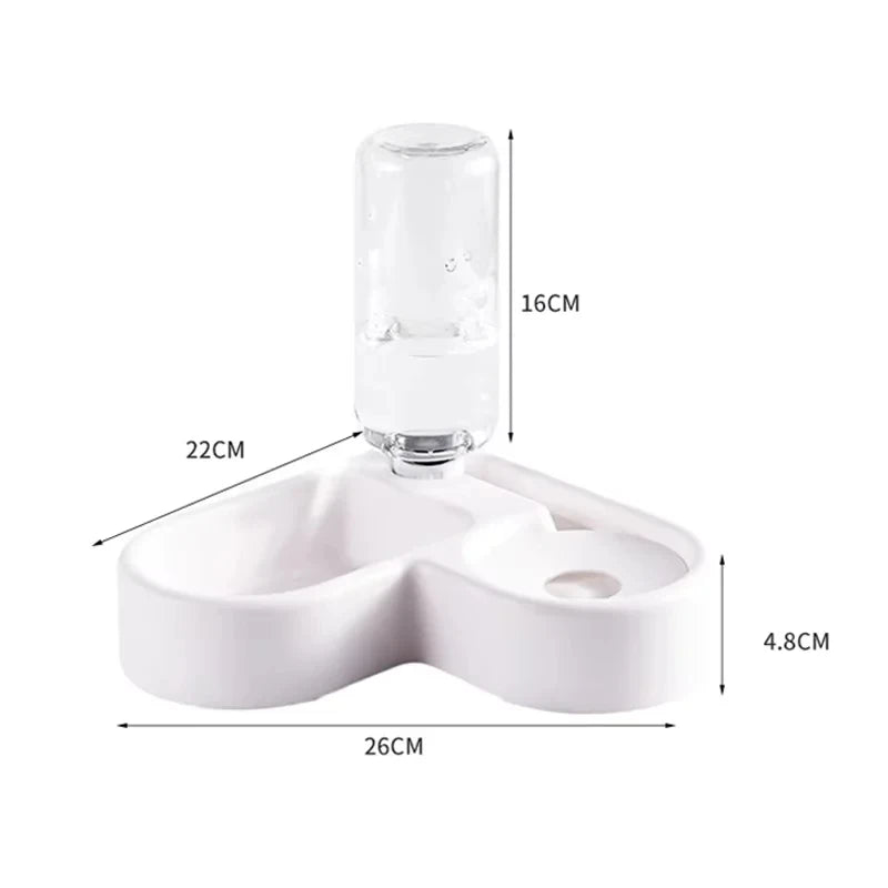 Elevated Dog & Cat Food Bowl Set | Double Pet Feeding & Water Bowls