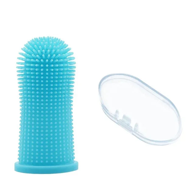 Soft Silicone Finger Toothbrush for Dogs & Cats | Pet Dental Care