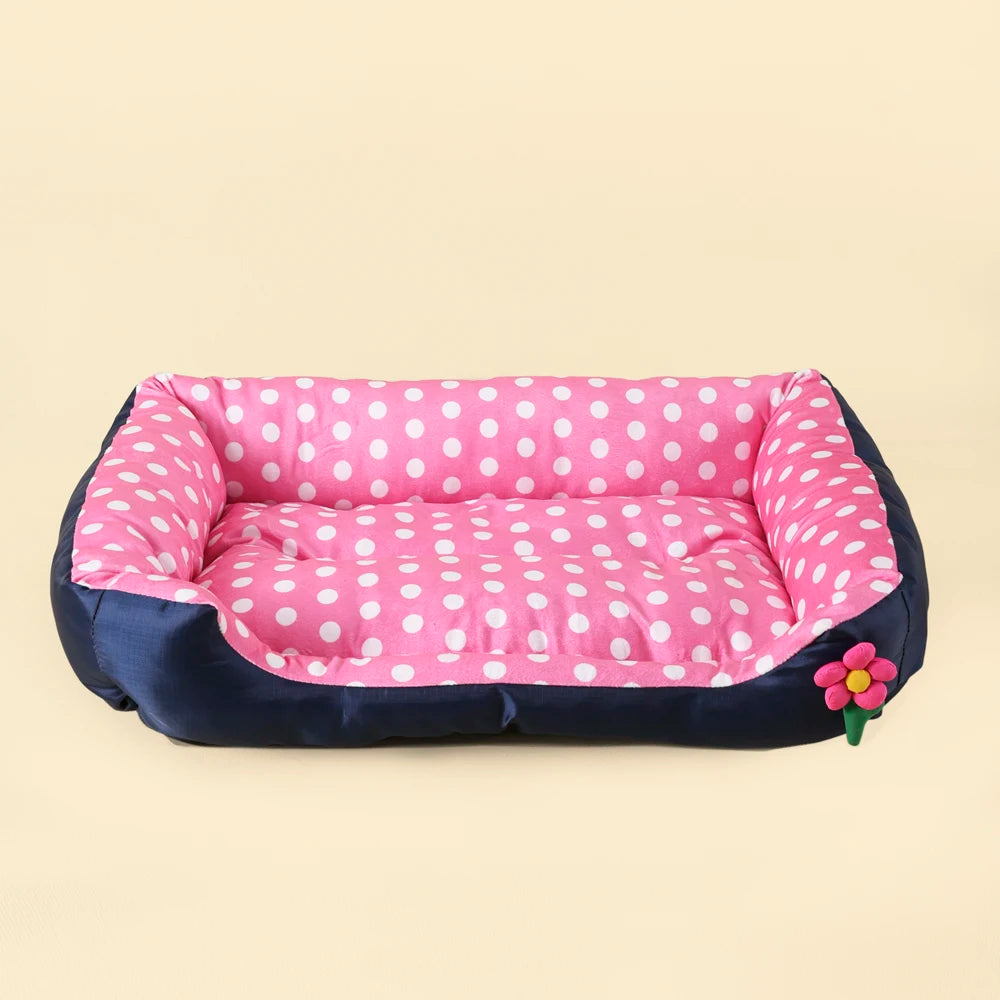Soft Plush Dog Bed for Medium & Large Dogs | Washable Cozy Pet Sofa