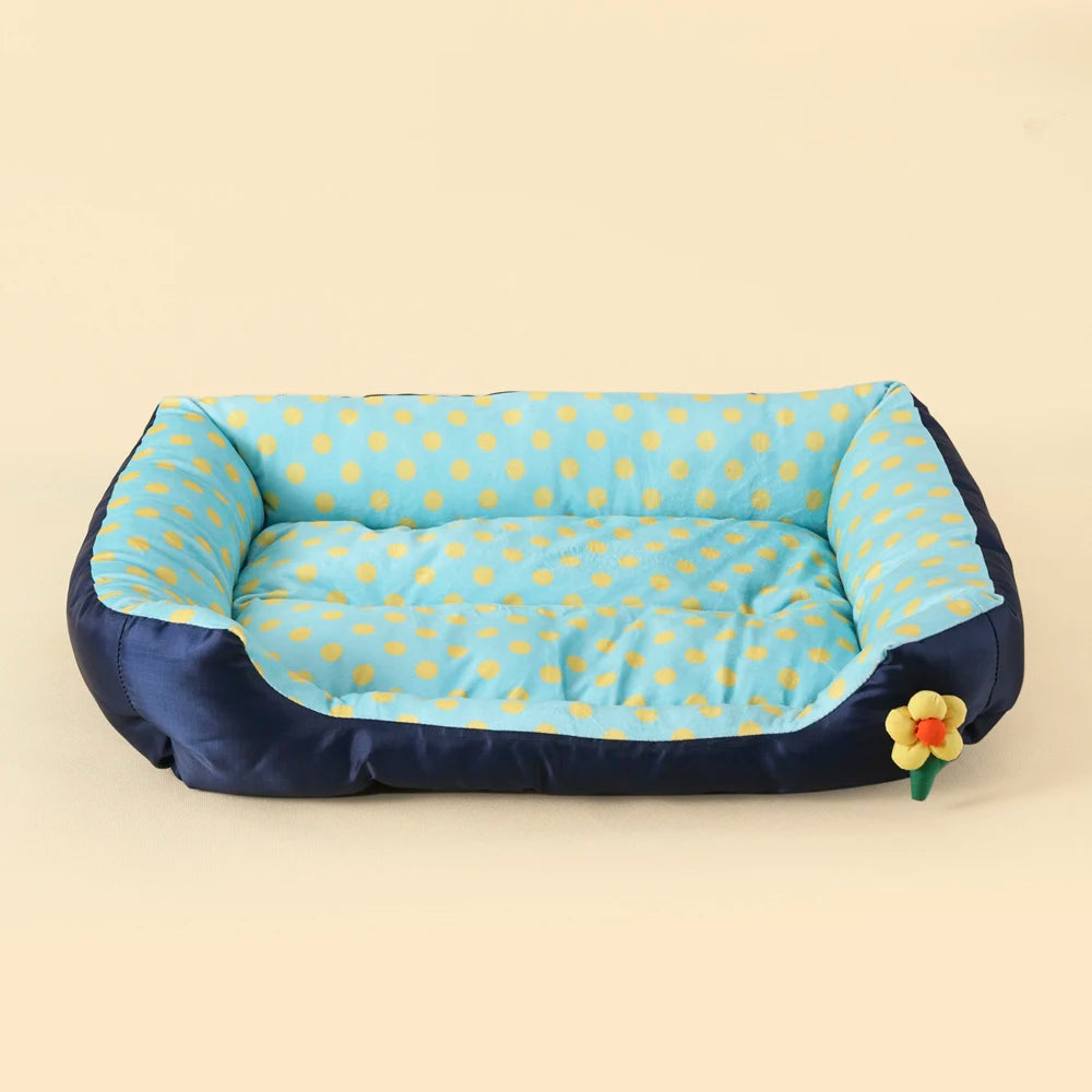 Soft Plush Dog Bed for Medium & Large Dogs | Washable Cozy Pet Sofa