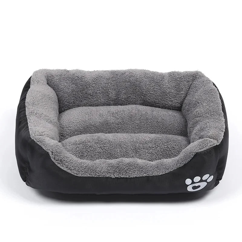 Soft Plush Dog Bed for Medium & Large Dogs | Washable Cozy Pet Sofa