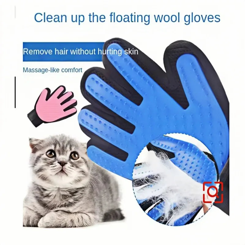 Pet Hair Remover Glove for Dogs & Cats | Deshedding Grooming Brush