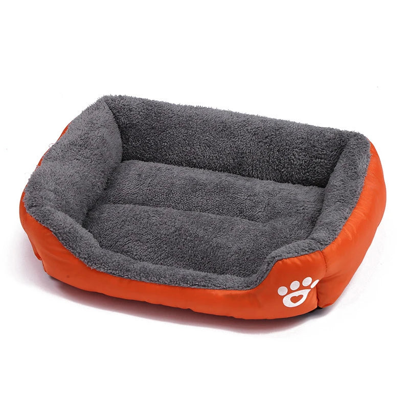 Soft Plush Dog Bed for Medium & Large Dogs | Washable Cozy Pet Sofa