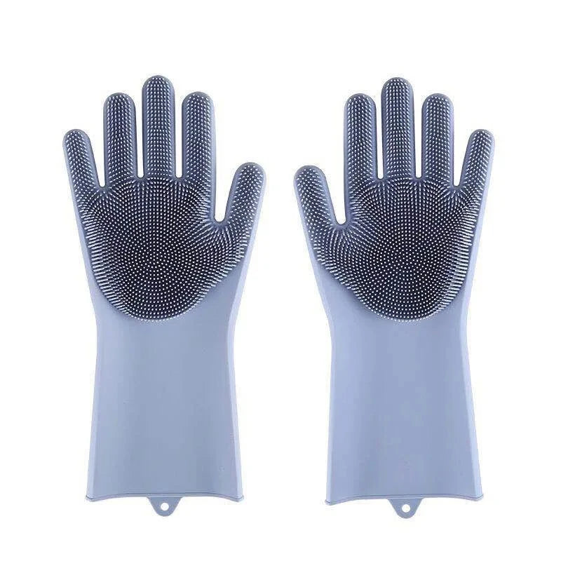 Pet Bathing & Grooming Gloves for Dogs & Cats | Silicone Scrubber