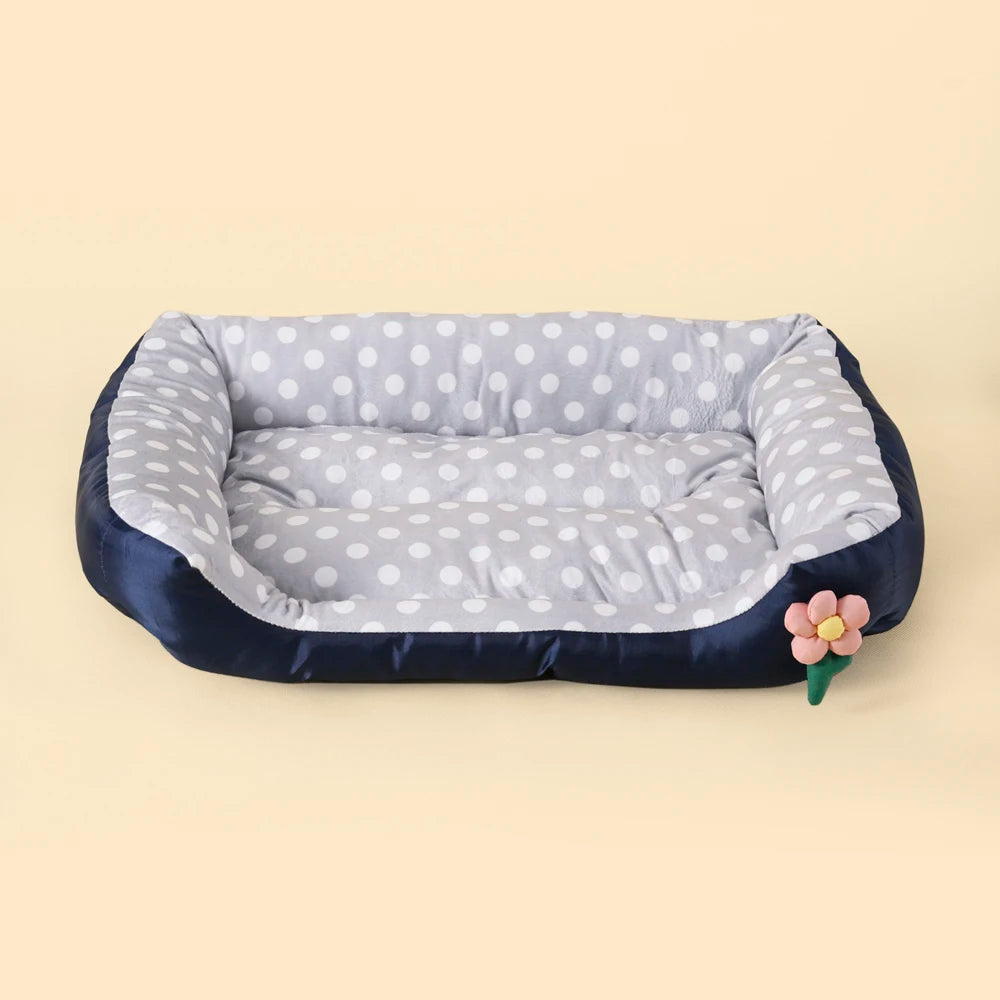Soft Plush Dog Bed for Medium & Large Dogs | Washable Cozy Pet Sofa