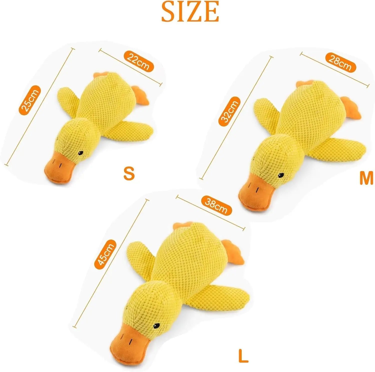 Plush Duck Dog Toy with Quack Sound | Durable Chew & Squeaky Toy