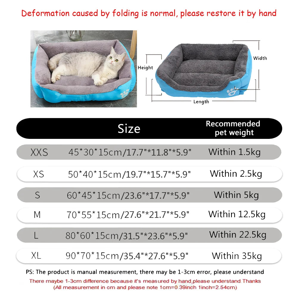 Soft Plush Dog Bed for Medium & Large Dogs | Washable Cozy Pet Sofa