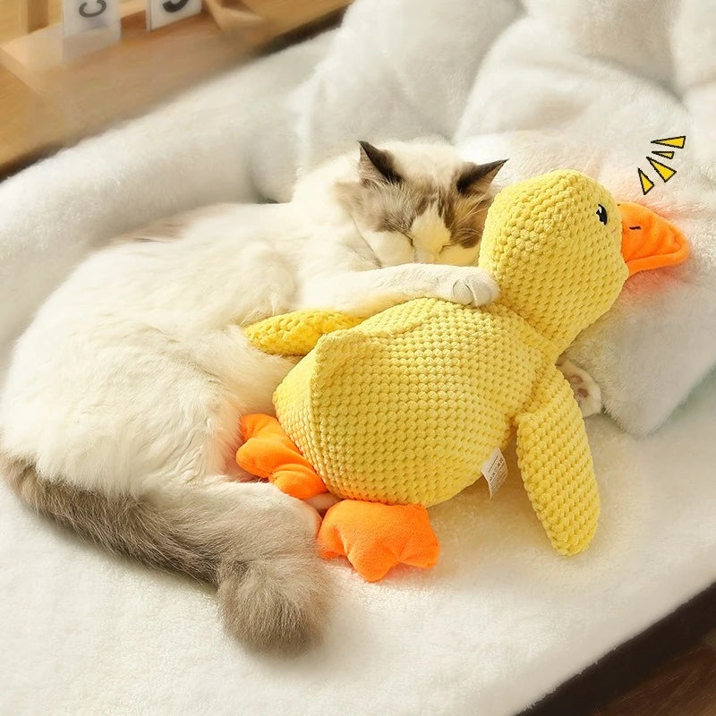 Plush Duck Dog Toy with Quack Sound | Durable Chew & Squeaky Toy