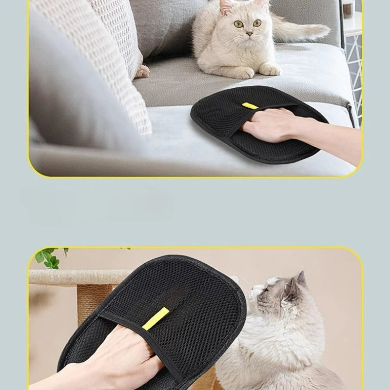 Pet Hair Remover Glove for Dogs & Cats | Deshedding Grooming Brush