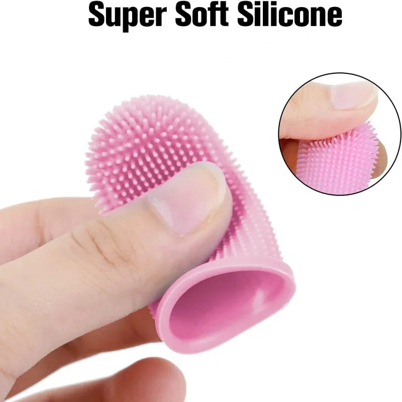 Soft Silicone Finger Toothbrush for Dogs & Cats | Pet Dental Care