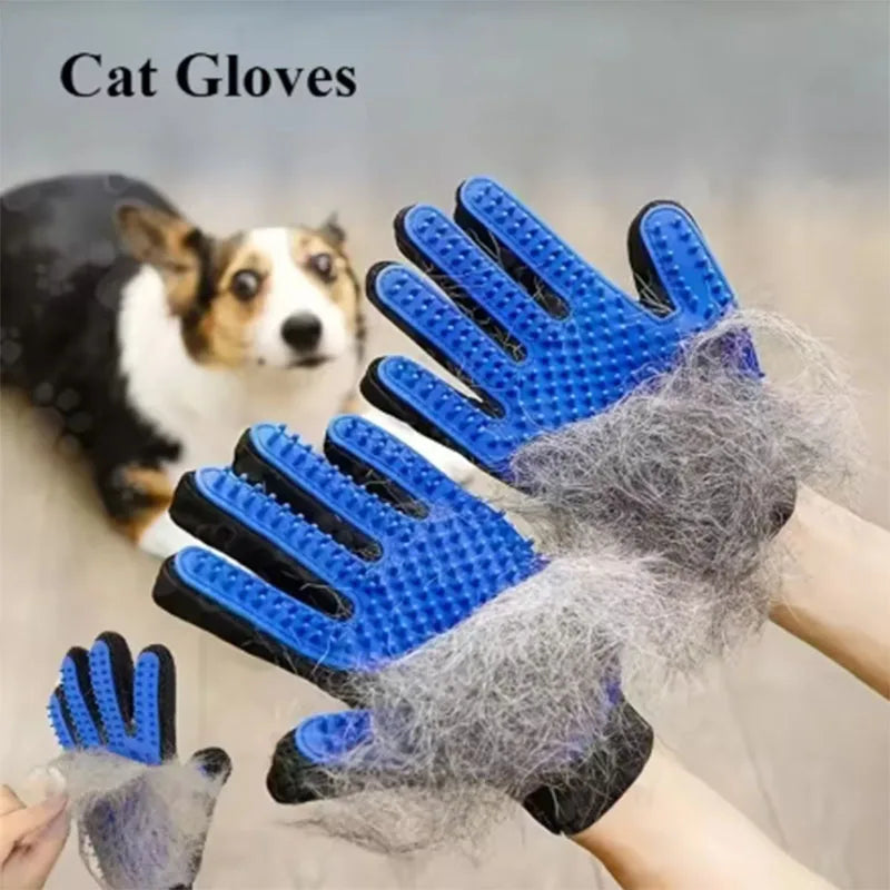 Pet Hair Remover Glove for Dogs & Cats | Deshedding Grooming Brush