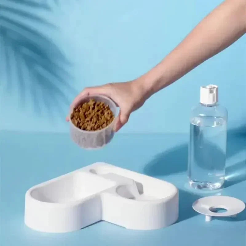 Elevated Dog & Cat Food Bowl Set | Double Pet Feeding & Water Bowls